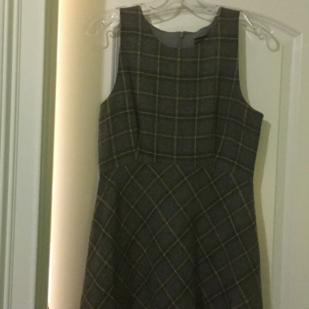 Plaid wool dress